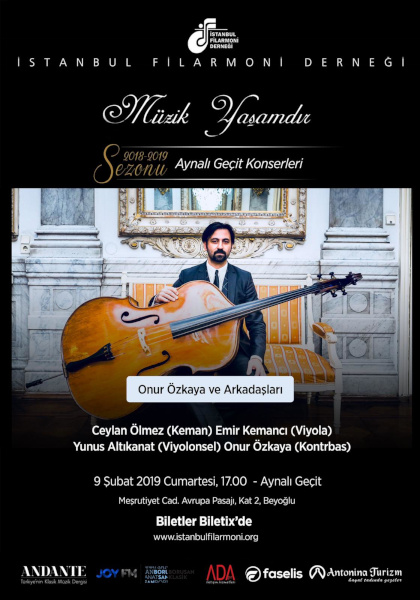 9 Şubat 2019 Onur Özkaya ve Arkadaşları Konseri
program kitapçığı