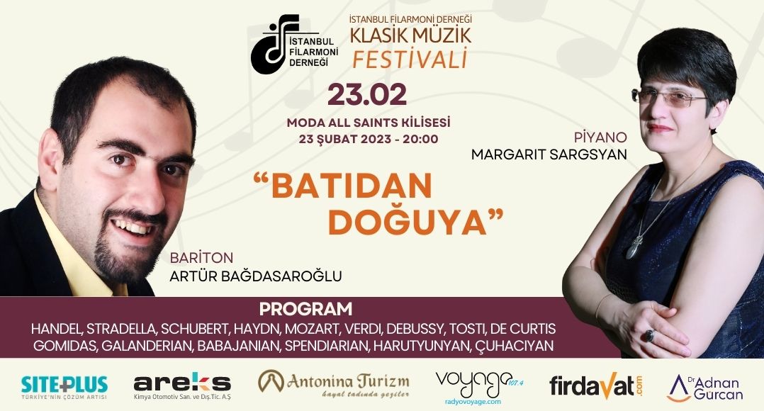 Batıdan Doğuya Konseri: Artür Bağdasaroğlu ve Margarit Sargsyan, 23 Şubat 2023